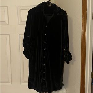 Lucky & Blessed Black Velvet Dress